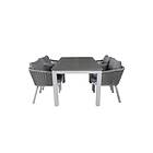Venture Home Albany Förlängningsbar Matgrupp 152cm 4 Virya Chairs Grey/V GR21669