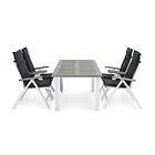 Comfort Garden Monaco Matgrupp 152-210 4 Positionsstol Lyx Hvit/Vit