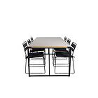 Venture Home Texas Matgrupp 200cm 6 Lina Matstolar Brown/Vit GR21958