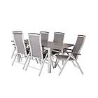 Venture Home Albany Förlängningsbar Matgrupp 152-210cm 6 Chairs Grey/Vit GR18991