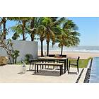 Lifestyle Garden Portals Matgrupp 161x95 cm 4 Karmstolar Benk Teak/Svart
