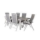 Venture Home Albany Förlängningsbar Matgrupp 160-240cm 6 Chairs Grey/Vit GR18711