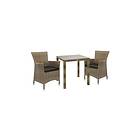 Möbelset WICKER bord och 2 chairs 73x73xH71cm K133471