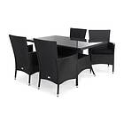 Thor Matgrupp 140 4 Lenestol m Dyna Sort/Sort/Svart