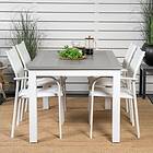 Venture Home Albany Förlängningsbar Matgrupp 160cm 4 Santorini Chairs V GR18714
