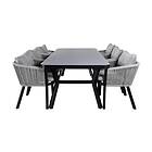 Venture Home Virya Matgrupp 200cm 6 Matstolar Svart GR21549