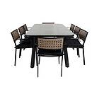Venture Home Paola Matgrupp 200cm 8 Matstolar Vit GR21567