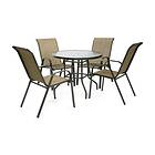 Dublin Möbelset bord och 4 chairs färg: mörkbrun K118721