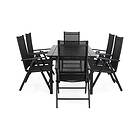 Comfort Garden Portland Matgrupp 152-210x90 6 Maggie Positionsstol Svart