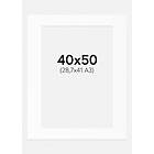 BGA Fotobutikk Passepartout Vit (Vit kärna) 40x50 cm (28,7x41 - A3)