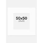 BGA Fotobutikk Passepartout XL Vit (Vit kärna) 50x50 (29x29)