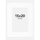 BGA Fotobutikk Passepartout Vit (Vit kärna) 15x20 cm (9x14)