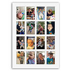 BGA Fotobutikk Passepartout Vit 50x70 - 16 Bilder collage