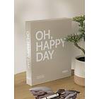 BGA Fotobutikk KAILA OH HAPPY Grey - Coffee Table Photo Album (60 Svarta Sidor)