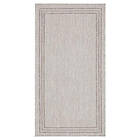 KM Carpets Madrid Frame Matta Creme/Linne 80x240