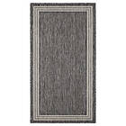 KM Carpets Madrid Frame Matta Grå 80x150