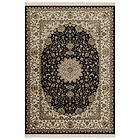 KM Carpets Teheran Medallion Matta Svart 200x300