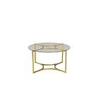 Furniture Fashion Kivik Sofabord Runt 75cm Transparent 25014-568