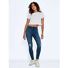 Noisy May Nmlucy Beskurna Normalhöga Skinny Fit Jeans (Dam)