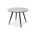 Guarani Spisebord 100 cm Runt Glas/Hvit/Svart IDEALC100