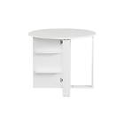 Comfortale Spisebord Runt Hopfällbart Vit 801CMY2920