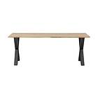 Tablo Spisebord X-Formade Ben 200 cm Ek/Svart 376016-A