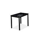 Damara Spisebord 100 cm Glas/Svart DAMARC