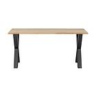 Tablo Spisebord X-Formade Ben 180 cm Obehandlat Ek/Svart 376015-A