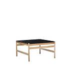 Hübsch Raw Tables Basses Marbre 80x80 cm Noir/Natur