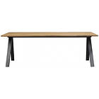 Rowico Home Carradale Matbord 220 cm Ek/V-ben Svart Metall