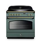 Steel Cucine Falcon Classic FX 90 induktion Mineral green/mässing