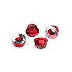 Traxxas TRX-8447R Lock Nut Flanged M5 Alu Red 4pcs