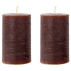 House Doctor Rustic Blockljus 2-pack Cognac H10