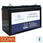 Ontario PRO MAX 12.8V 100Ah LifePO4 lithium batteri ONT12V-SYL-100AH