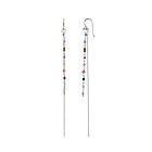 Stine A. Jewelry Petit Gemstones Earring With Long Chain - Berry Mix On