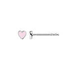 Stine A. Jewelry Petit Love Heart Earstick Light Pink Onesize