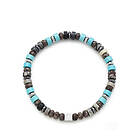 Samie Matheo Bracelet Turquoise And Dark Stone 17 cm
