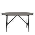 Macabane Table basse ovale Noir 70x35cm piètement métal DALY