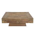 Macabane Table basse carrée bois massif MATHIS