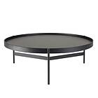 Macabane Table basse ronde Noir 102x102cm piètement métal DALY