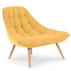 3S. X Home Lot de 2 Fauteuils Scandinaves Tissu Jaune COSAY