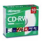 Memorex CD-RW 700MB 4x 10-pack Slimcase