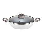Ambition Djup stekpanne beläggning Qualum Basic Stone Edition Wavy 28 cm