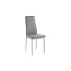 Loft24 Juana Matstol 2-pack PU/Grey/Metall 59032224
