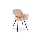 Eiber Karmstol Sammet/Beige/Svart CHERRYVCBE