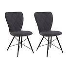 Loft24 Mimia Matstol 2-pack Antracit 5876435