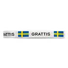 Grattis Sidenband Sverigeflaggor