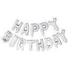 Folieballonger Happy Birthday Silver