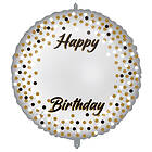 Milestone Happy Birthday Folieballong med Siffror