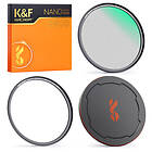 K&F 58mm Magnetisk Black Mist 1/4 filter Adapterring & lock Mjuk diffust effekt vid filminspelning Kamerafilter